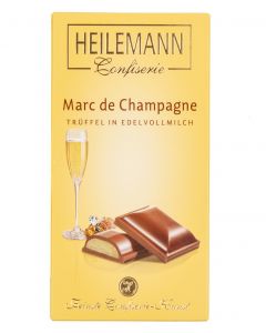 Edelvollmilch-Schokolade MARC DE CHAMPAGNE von Heilemann, 100g