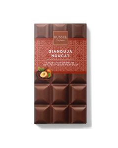 Hussel Gianduja-Nougat Edelvollmilch-Schokolade, 100g
