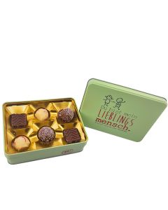 Hussel Pralinen-Geschenkdose "Du bist mein Lieblingsmensch", 75g