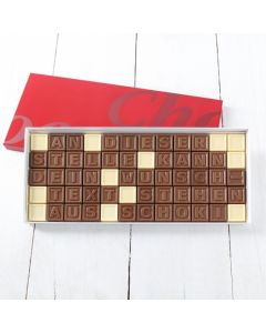 Schokoladen-Telegramm mit Deinem Wunschtext mit 30 Zeichen